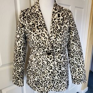 Leopard Print Blazer - image 1